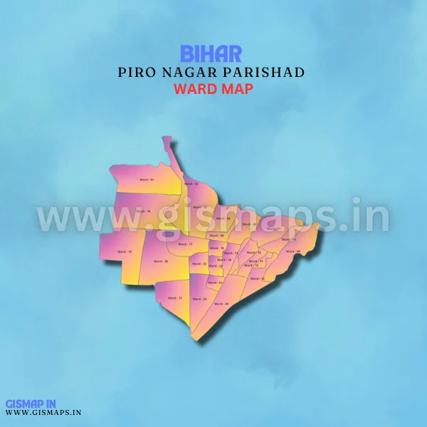 Piro Nagar Parishad Ward Map